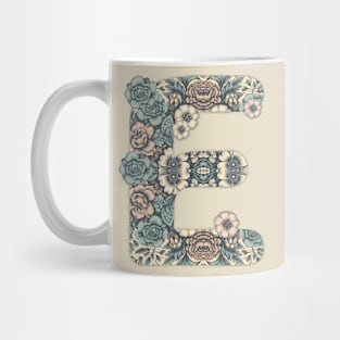 "E" initial girl's name Mug